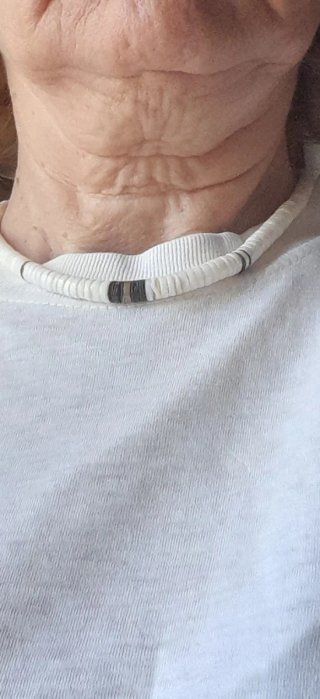 Girocollo madreperla bianco e oro