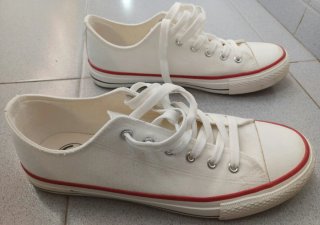 Zapatillas lona estilo CONVERSE blancas (talla 41)