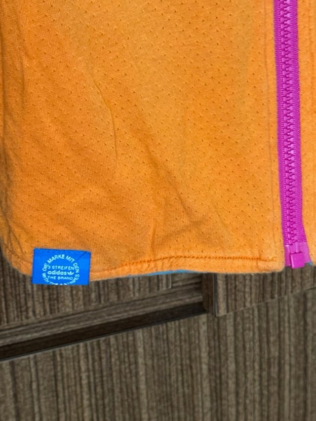 Chaqueta Adidas Mujer Azul y Naranja REVERSIBLE