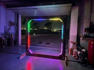 Photocall Madera Cumpleaños con LEDS
