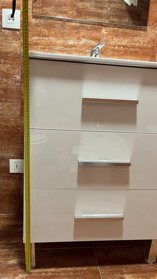Mueble de baño de cerámica blanco