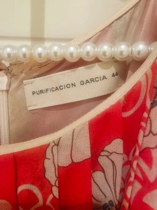 Vestido Purificación García Rojo/Rosa