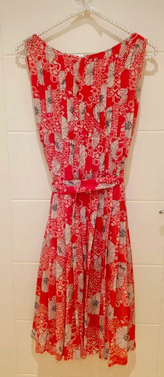 Vestido Purificación García Rojo/Rosa