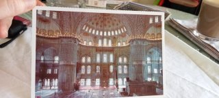 Postal Interior Mezquita Azul Turquía