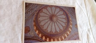 Postal Interior Mezquita Azul Turquía