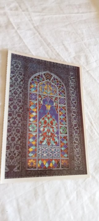 Postal Interior Mezquita Azul Turquía