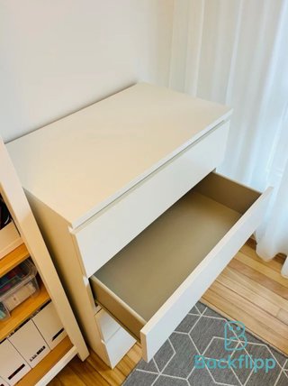 Cómoda Malm 4 cajones Ikea Blanca como nueva