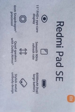 Tablet Xiaomi Redmi Pad SE 11 negra