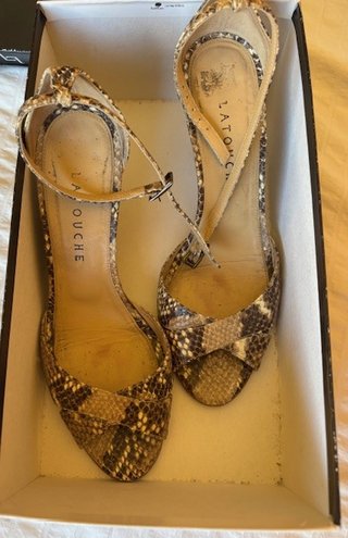 Zapatos de piel de serpiente LATOUCHE