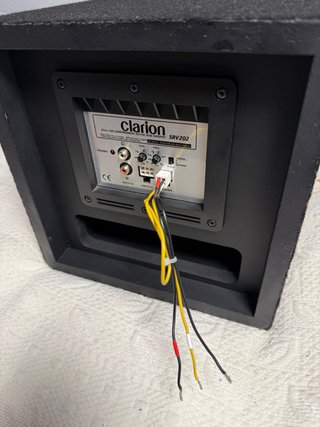 Subwoofer coche Clarion SRV202 restaurado