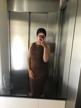 Vestido Shein marrón talla M nuevo