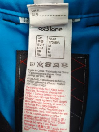 Pantalón da sci nero taglia M