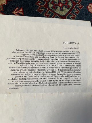 Tappeto vintage Shirvan caucasico annodato a mano