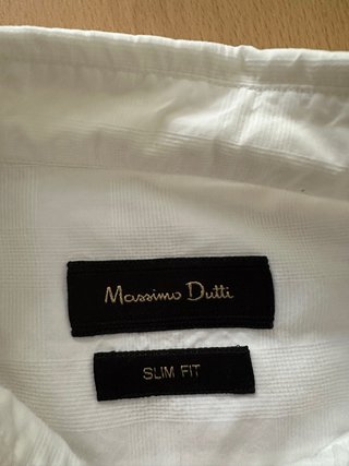 Camisa Slim Fit Blanca L Massimo Dutti