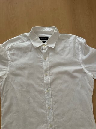 Camisa Slim Fit Blanca L Massimo Dutti