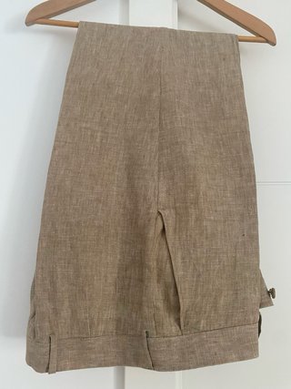 Trajes tipo lino hombre beige