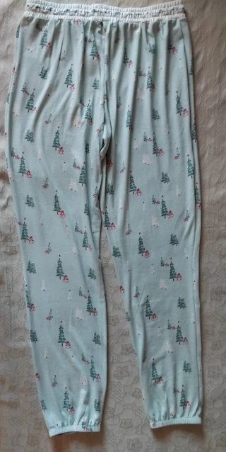 Pantalón pijama mujer árbol Navidad talla S nuevo