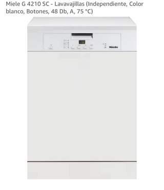 Lavavajillas Miele G 4210 SC Independiente Blanco