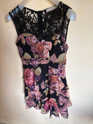 Vestito Rinascimento floreale taglia S