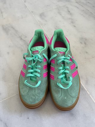 Adidas Gazelle Mujer Verde y Rosa