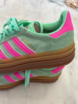Adidas Gazelle Mujer Verde y Rosa