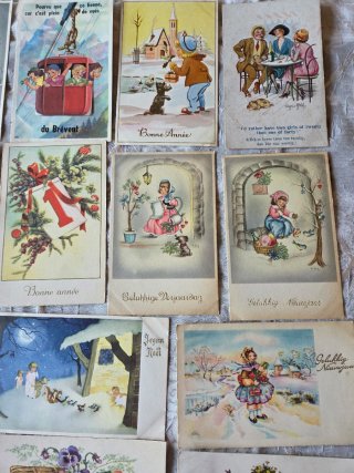 Lote de postales antiguas