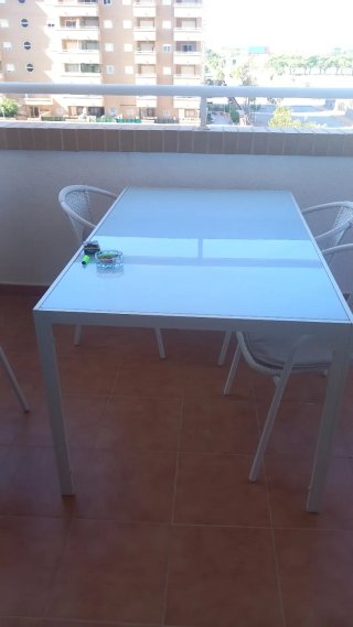 Conjunto mesa y sillas terraza aluminio en oropesa