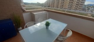 Conjunto mesa y sillas terraza aluminio en oropesa