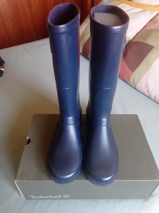 Botas de agua azul