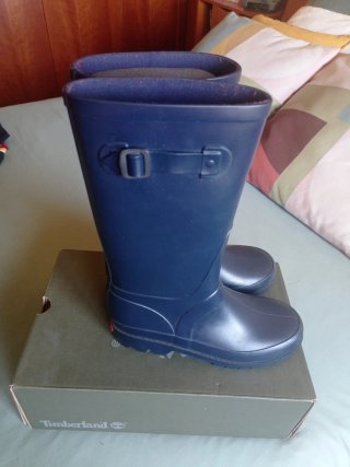 Botas de agua azul