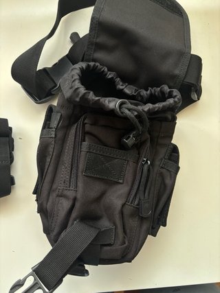 Riñonera Táctica Pierna Moto SEIBERTRON Negra