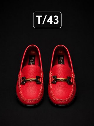 Mocasines Paco Cecilio Piel Roja Talla 43