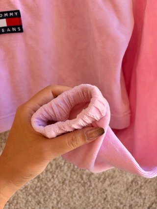 Camiseta Tommy Jeans Rosa Crop Top