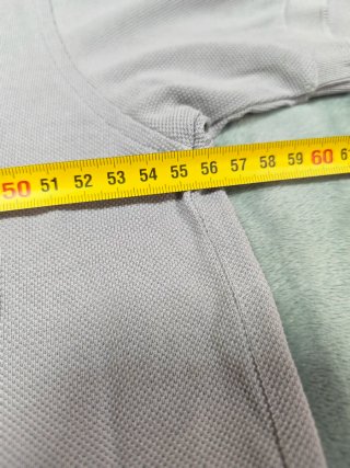 Polo Burberry Gris Logo Bordado Talla L
