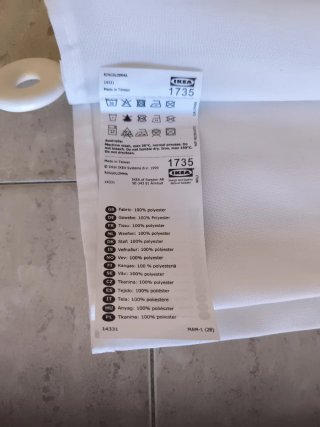 Tenda a rullo magnetica in tessuto bianco