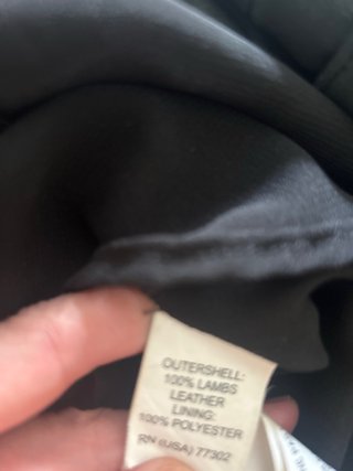 Falda Zara Piel Negra Talla S