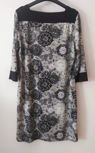Vestido Midi Estampado Antea