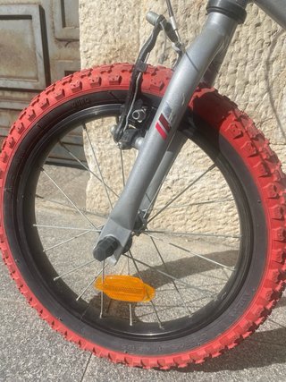Bicicleta BMX 16 Wipe 500 Gris