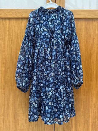 Vestido niña flores gasa Talla 6/7 años