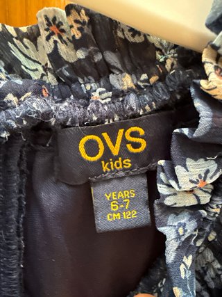 Vestido niña flores gasa Talla 6/7 años