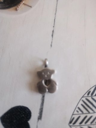 Colgante Oso Corazón Plata Tous