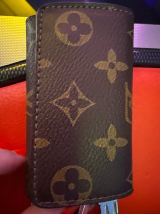 Cartera porta llaves Louis Vuitton Marrón/Dorado