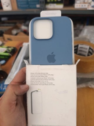 Funda iPhone 15 Pro Max Silicona Azul