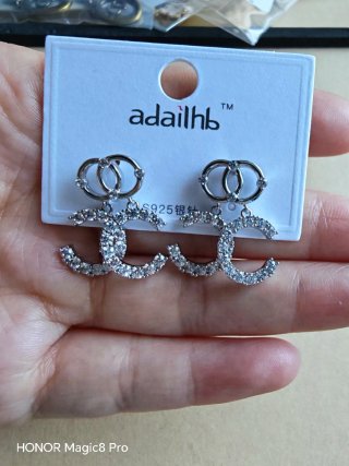 Pendientes adailhb plata con brillantes