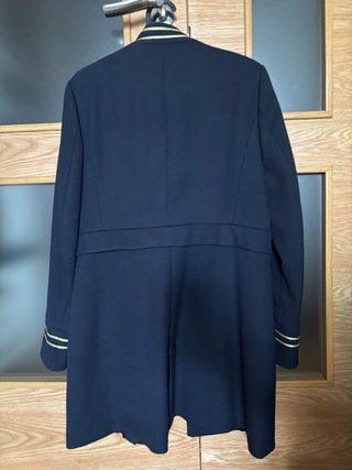 Abrigo marinero Zara azul marino