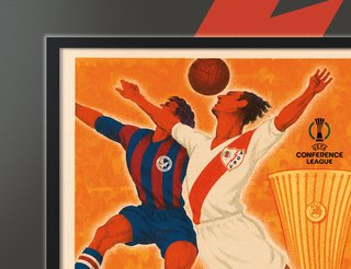 Cuadro RAYO VALLECANO Vintage Final Conference A3