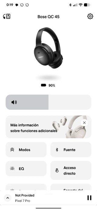 Auriculares Bose QuietComfort 45 Negros 1480AE