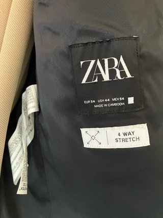 Traje Zara Beige