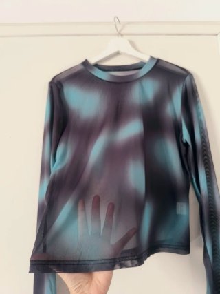 Camiseta de malla Azul y Gris 42/44