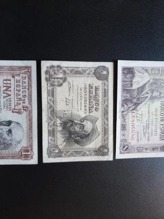 BILLETES ESPAÑOLES DE 1 PESETA